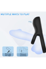 ARMONY - VIBRATORE DOPPIO ANELLO NERO