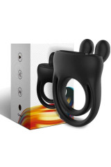 ARMONY - ANELLO VIBRATORE RABBIT NERO