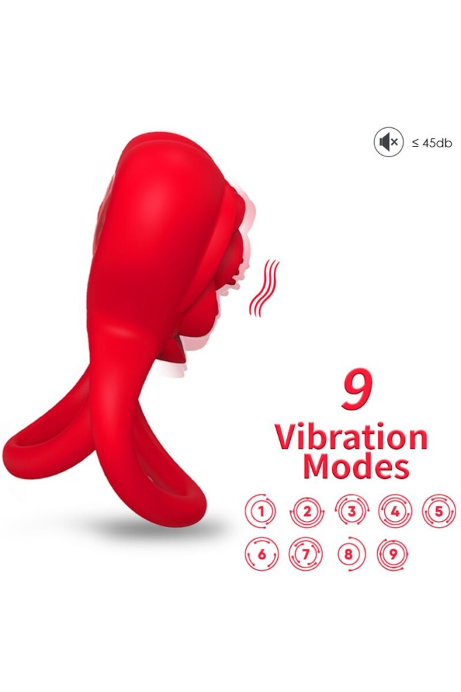 ARMONY - ANELLO VIBRATORE CUORE ROSSO
