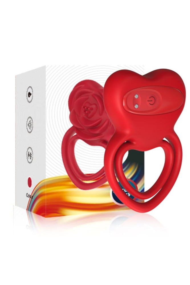 ARMONY - ANELLO VIBRATORE CUORE ROSSO