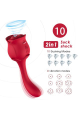 ARMONY - ROSELOVER CLITORIDE ASPIRATORE E STIMOLATORE ROSSO