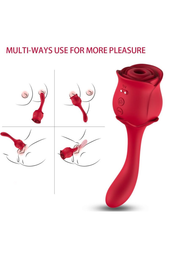 ARMONY - ROSELOVER CLITORIDE ASPIRATORE E STIMOLATORE ROSSO