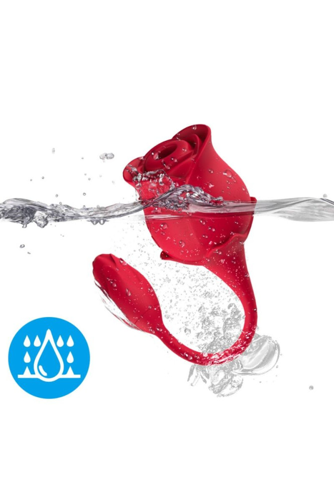 ARMONY - VIBRATORE E SUCCHIATORE CLITORIDE ROSA 10 MODALITÀ ROSSO