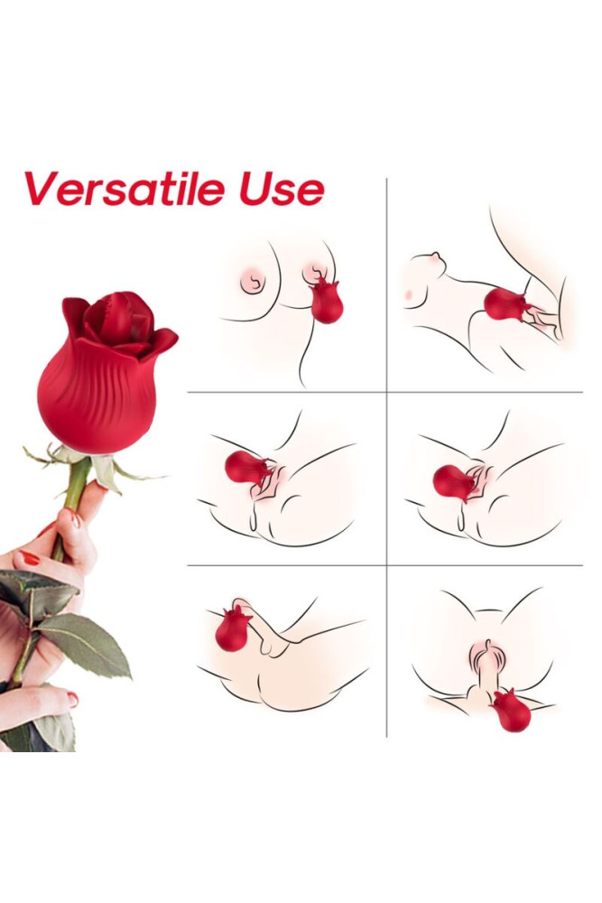 ARMONY - VIBRATORE E STIMOLATORE ROSA ROSSO
