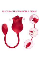 ARMONY - VIBRATORE ROSA CON COLA ROSSO