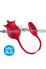 ARMONY - VIBRATORE ROSA CON COLA ROSSO