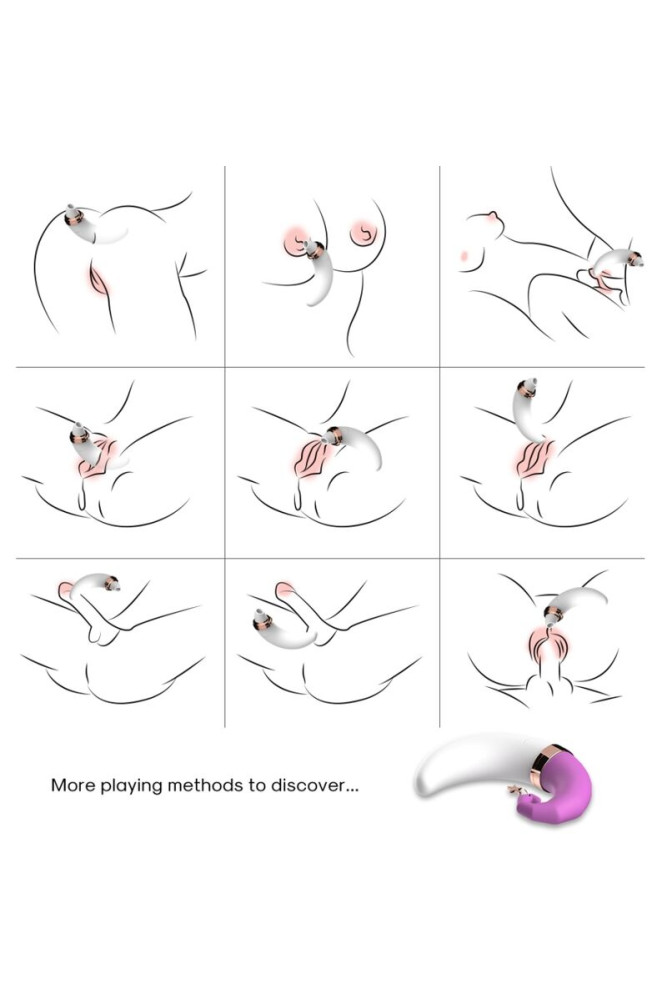 ARMONY - SWEETMOON CLITORIDE E PUNTO G VENTOSA ROSA