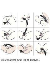 ARMONY - MASSAGGIATORE E VIBRATORE Y-WAND DOPPIA TESTA NERO