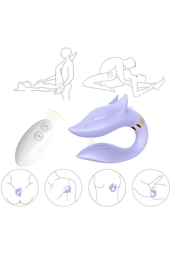 ARMONY - VIBRATORE FOX PER COPPIA TELECOMANDO VIOLA