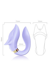 ARMONY - VIBRATORE FOX PER COPPIA TELECOMANDO VIOLA