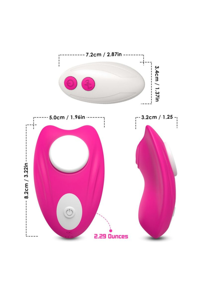 ARMONY - MUTANDINA INDOSSABILE CON VIBRATORE TELECOMANDO BUTTERFLY ROSA