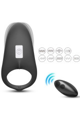 ARMONY - ANELLO VIBRATORE SHARK PER TELECOMANDO DI COPPIA NERO