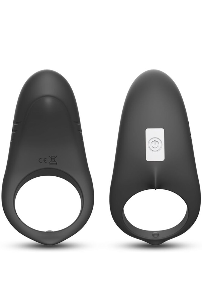 ARMONY - ANELLO VIBRATORE SHARK PER TELECOMANDO DI COPPIA NERO