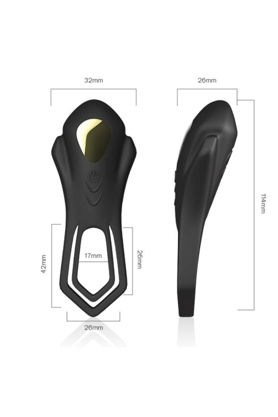 ARMONY - TELECOMANDO VIBRATORE ROADSTER DOPPIO ANELLO NERO