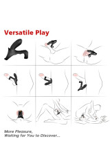 ARMONY - ANELLO VIBRATORE DOPPIO RANGER PER COPPIA NERO