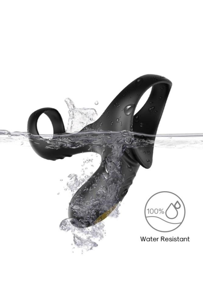 ARMONY - ANELLO VIBRATORE DOPPIO RANGER PER COPPIA NERO