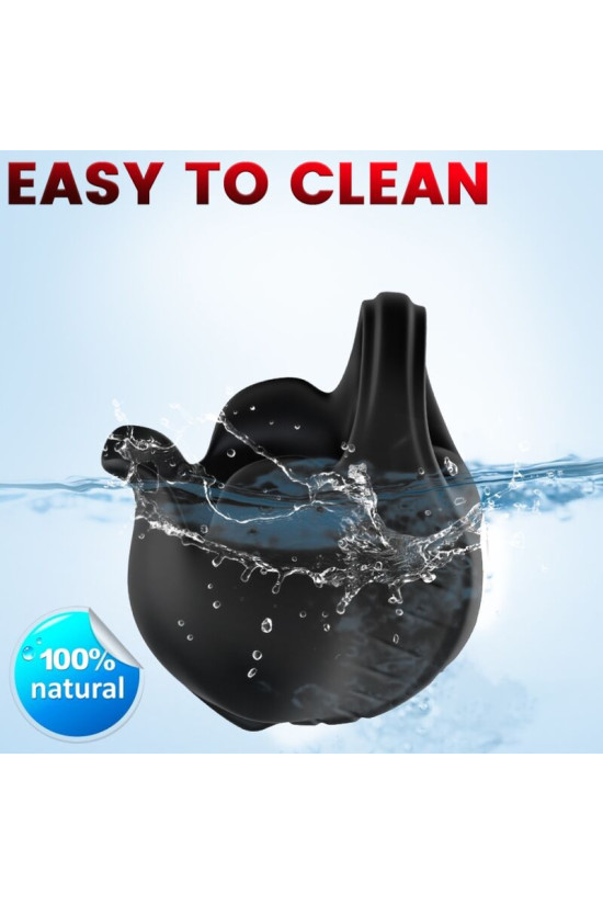 ARMONY - ANELLO VIBRATORE A COPPE NERO