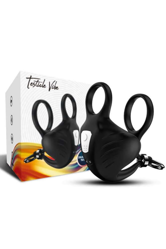 ARMONY - ANELLO VIBRATORE MANTA SCROTO NERO