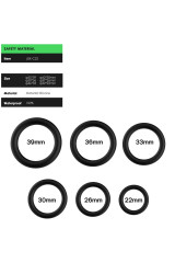 ARMONY - ANELLI IN SILICONE NERO