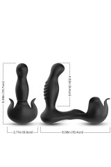 ARMONY - VIBRATORE SURROUND ANALE E STIMOLATORE TESTICOLO TELECOMANDO NERO