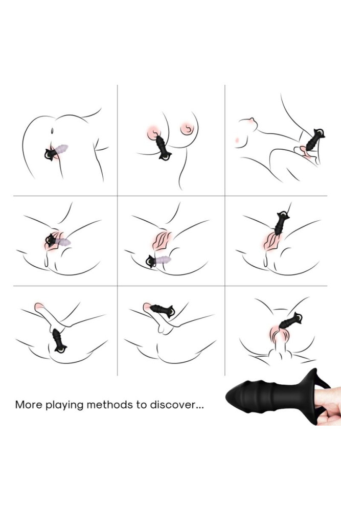 ARMONY - VIBRATORE A DITA KYLIN E TELECOMANDO CON PRESA ANALE NERO