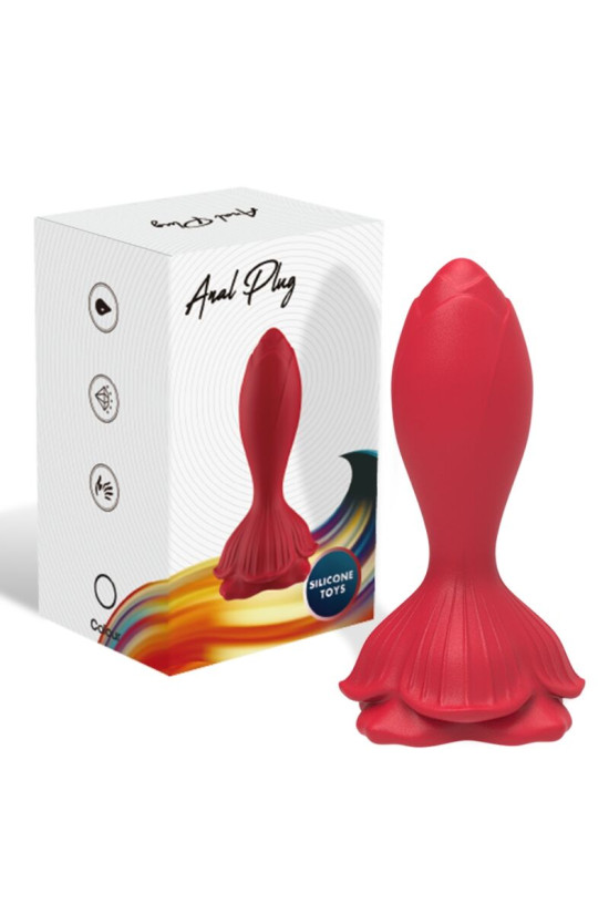 ARMONY - VIBRATORE ROSA E TELECOMANDO PICCOLO PLUG ANALE ROSSO