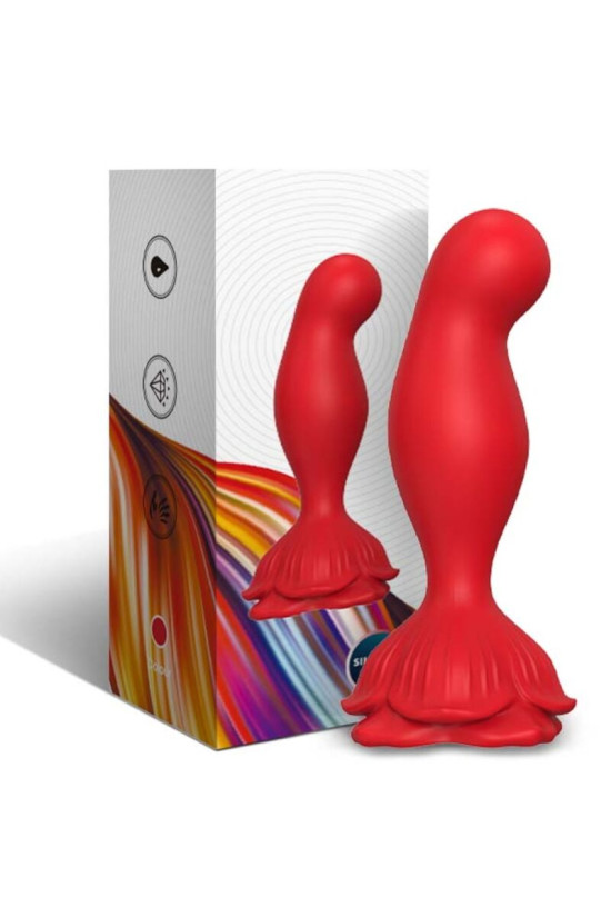 ARMONY - VIBRATORE ROSA E TELECOMANDO PLUG ANALE ROSSO