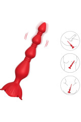 ARMONY - PAGODA VIBRATORE ROSA E PLUG ANALE ROSSO