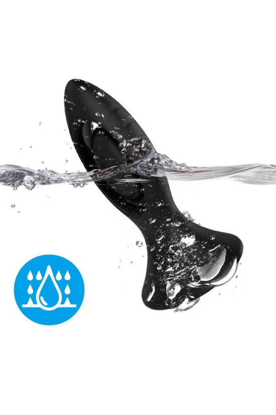 ARMONY - VIBRATORE E PLUG ANALE IN SILICONE NERO