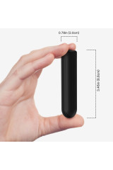 ARMONY - PROIETTILE VIBRATORE TESTATA NERA 2 CM x 8.8 CM