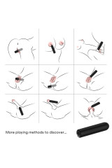 ARMONY - TESTATA VIBRATORE BULLET TELECOMANDO NERO 2 CM X 8.8 CM