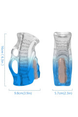 ARMONY - DITO MASTURBATORE E VIBRATORE BLU GRADIENTE