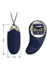 PRETTY LOVE - TELECOMANDO UOVO VIBRANTE MINA BLU