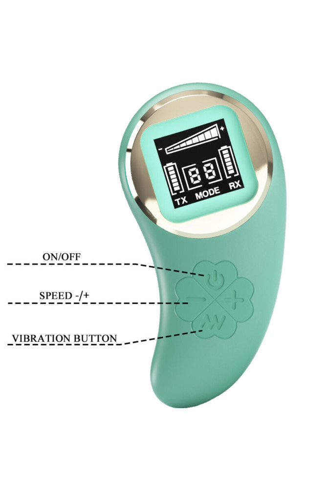 PRETTY LOVE - MINIERA DI UOVO VIBRANTE CON TELECOMANDO VERDE