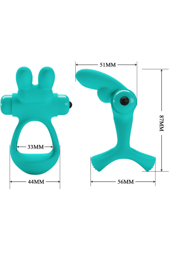 PRETTY LOVE - ANELLO VIBRATORE CONIGLIO VERDE DANTE