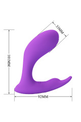 PRETTY LOVE - TELECOMANDO IDABELLE VIBRAZIONE E PULSAZIONE VIOLA