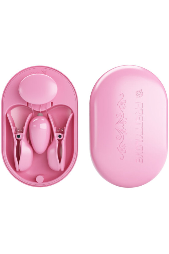 PRETTY LOVE - SCATOLA A SORPRESA PINZETTE PER ELETTROSTIMOLAZIONE ROSA
