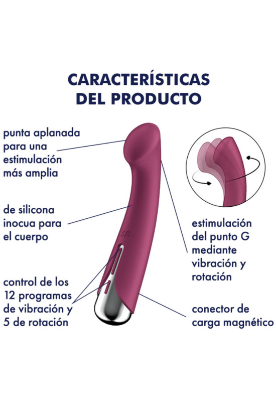 SATISFYER - SPINNING G-SPORT 1 VIBRATORE ROTATORE ROSSO