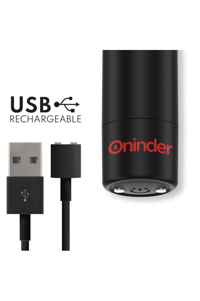 ONINDER - BERLIN VIBRATORE BULLET NERO 9 MODALITÀ 8