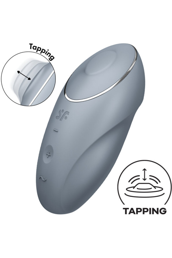 SATISFYER - TAP & CLIMAX 1 VIBRATORE LAY-ON GRIGIO