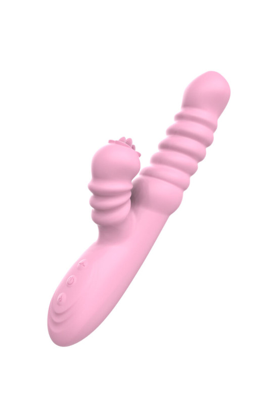 ARMONY - VIBRATORE MULTIFUNZIONE CON LINGUA STIMOLANTE EFFETTO CALORE ROSA