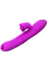 ARMONY - ANGELIA VIBRATORE MULTIFUNZIONE DOPPIA LINGUA VIOLA EFFETTO CALORE