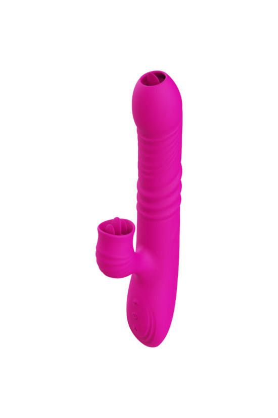 ARMONY - FANNY VIBRATORE MULTIFUNZIONE DOPPIA LINGUA FUCSIA EFFETTO CALORE