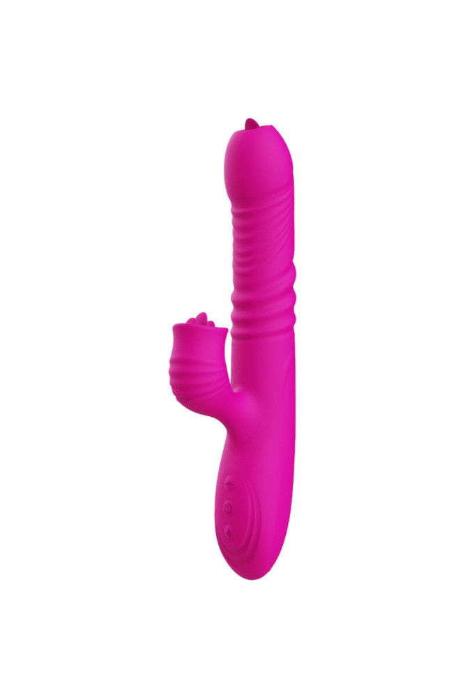 ARMONY - FANNY VIBRATORE MULTIFUNZIONE DOPPIA LINGUA FUCSIA EFFETTO CALORE