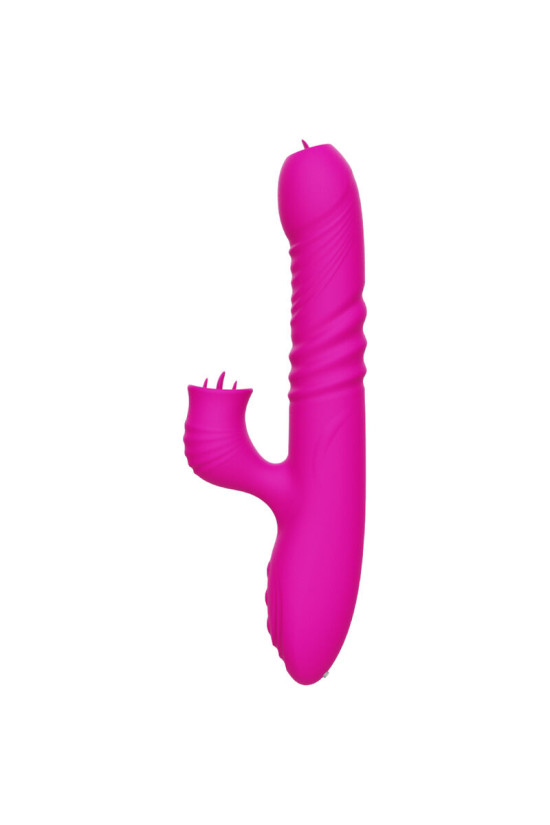 ARMONY - FANNY VIBRATORE MULTIFUNZIONE DOPPIA LINGUA FUCSIA EFFETTO CALORE