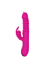 ARMONY - VIBRATORE MULTIFUNZIONE RABBIT DOUBLE TONGUE FUCSIA EFFETTO CALORE