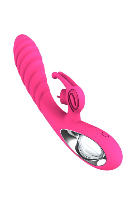 ARMONY - VIBRATORE VICKY RABBIT CON LINGUETTA TIRANTE FUCSIA