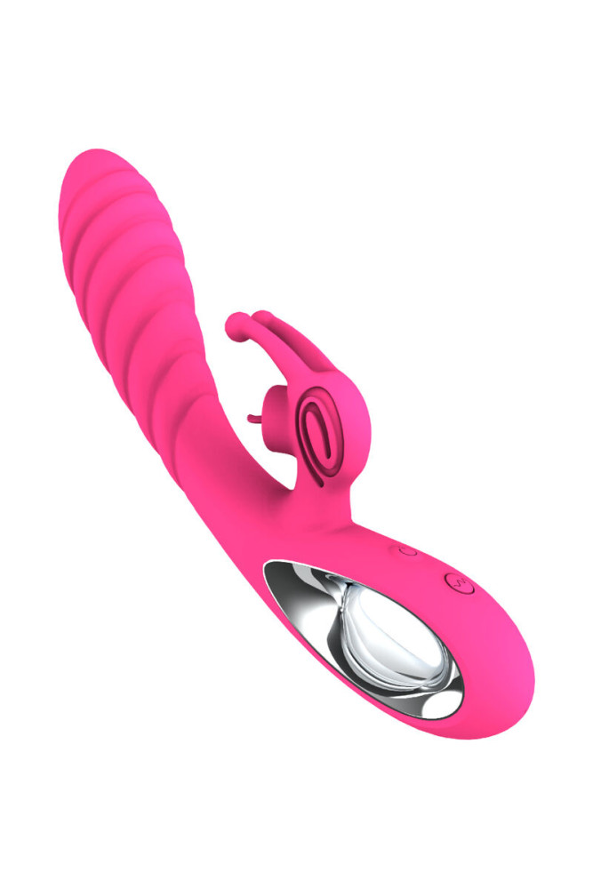 ARMONY - VIBRATORE VICKY RABBIT CON LINGUETTA TIRANTE FUCSIA