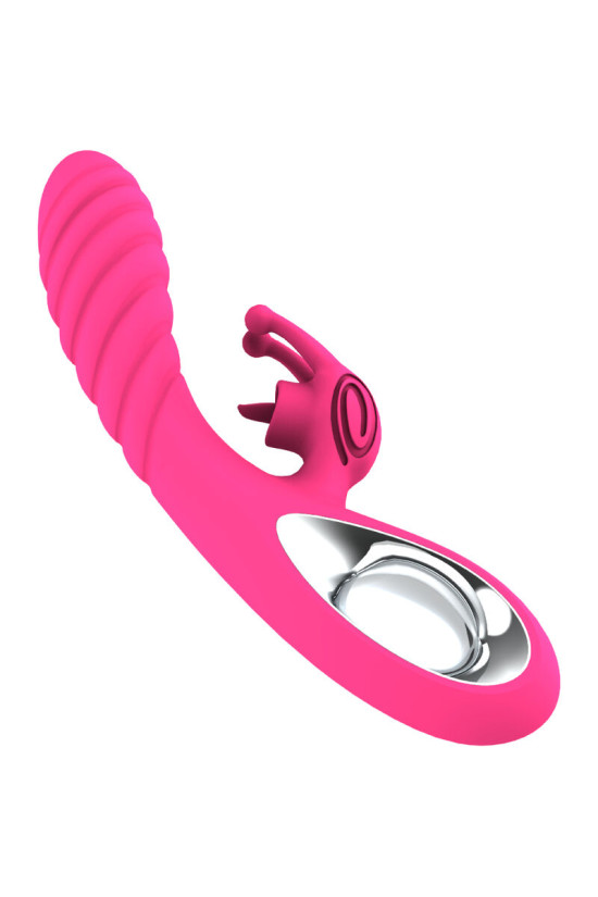 ARMONY - VIBRATORE VICKY RABBIT CON LINGUETTA TIRANTE FUCSIA