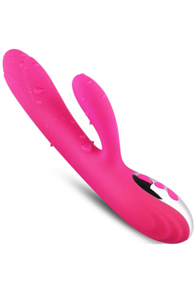 ARMONY - VIBRATORE E STIMOLATORE FLESSIBILE CON EFFETTO CALORE FUCSIA